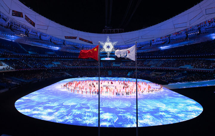 　3月4日晚，北京2022年冬残奥会开幕式在北京国家体育场举行。新华社记者邬惠我摄